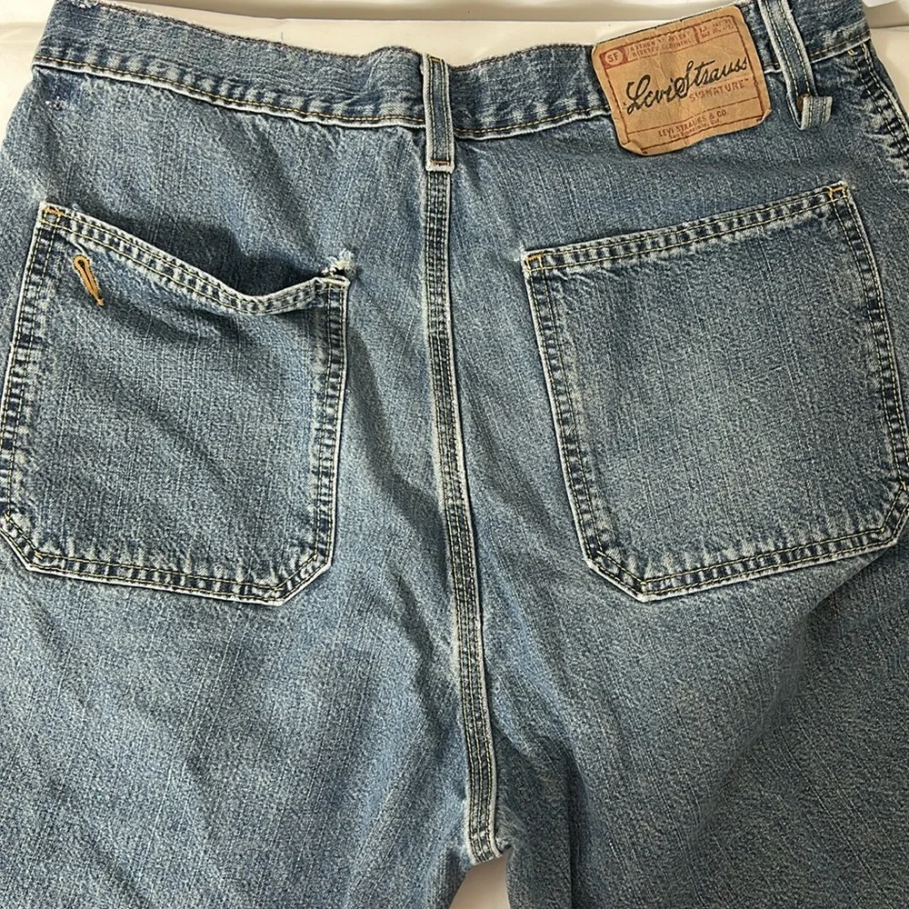Levi's Blue Relaxed Fit Jeans Men’s Size 34 Cargo Shorts Blue Denim Shorts